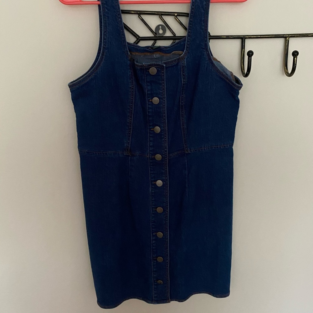 Blue Jean Jumper Dress- Size M